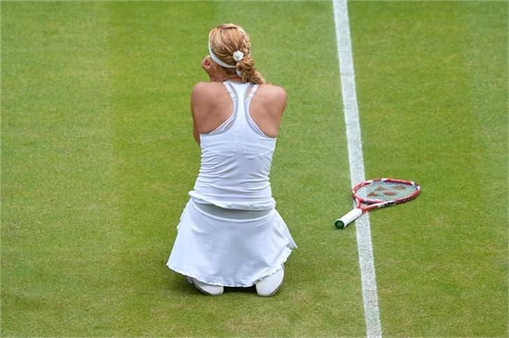 Lisicki, Serena Williams'ı eleyince bakın ne yaptı?