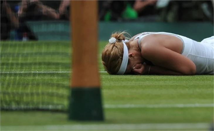 Lisicki, Serena Williams'ı eleyince bakın ne yaptı?