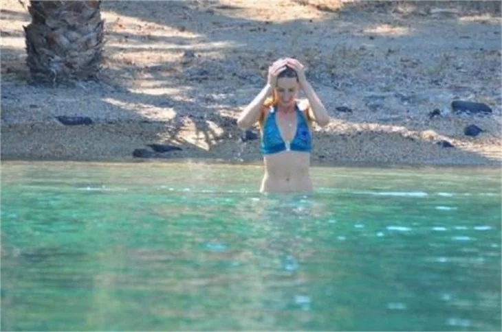 Wilma Elles'in deniz keyfi!