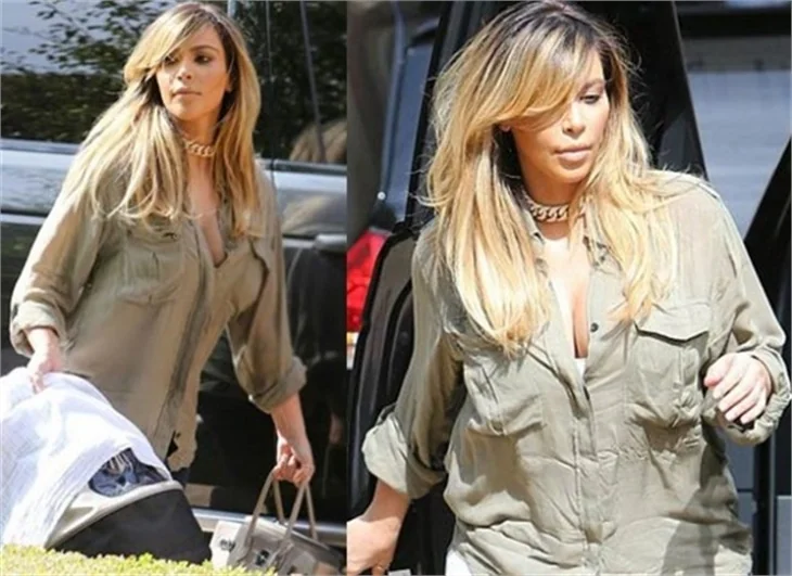 Kim Kardashian'dan hamilelik sonrası yeni imaj!