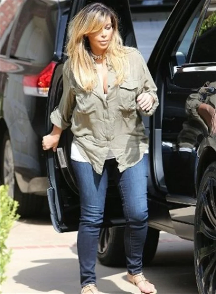Kim Kardashian'dan hamilelik sonrası yeni imaj!