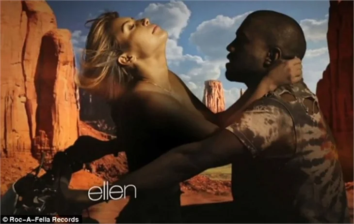 Kim ve Kanye klipte seviştiler!