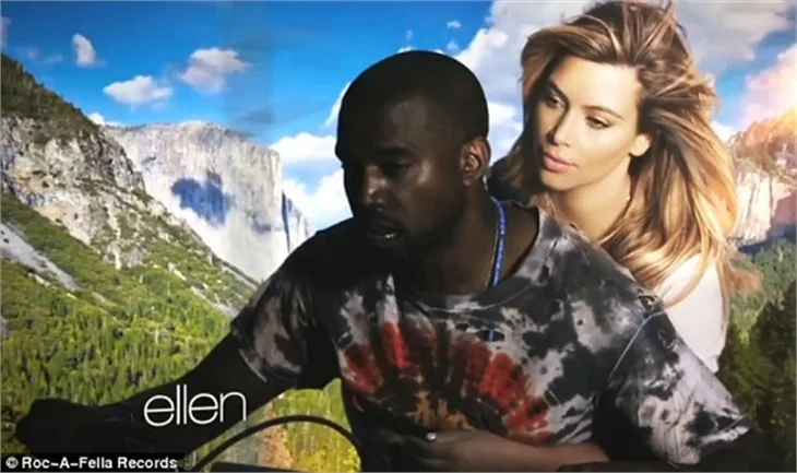 Kim ve Kanye klipte seviştiler!