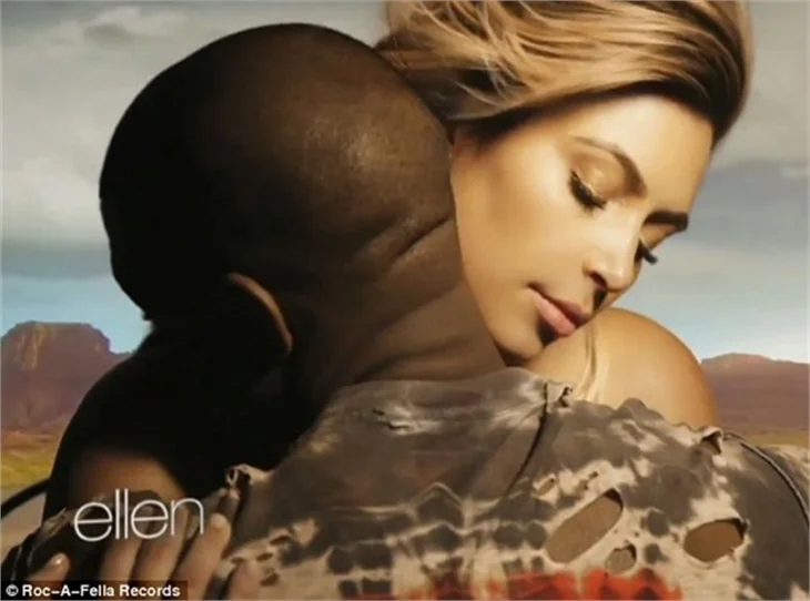 Kim ve Kanye klipte seviştiler!