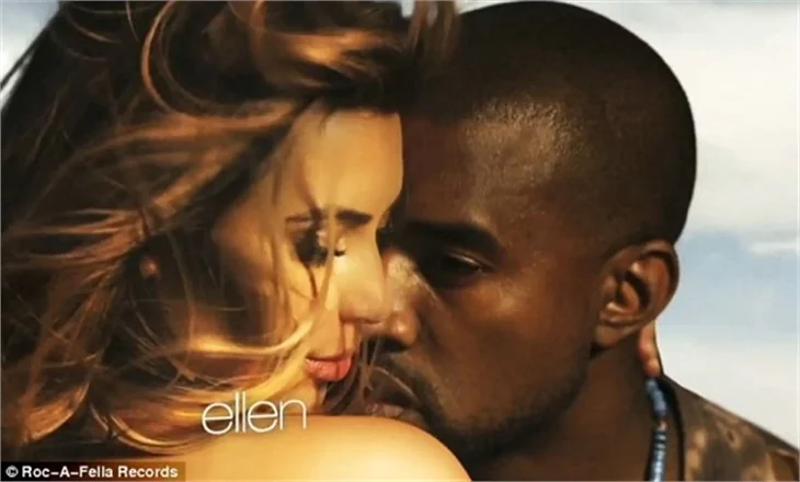 Kim ve Kanye klipte seviştiler!