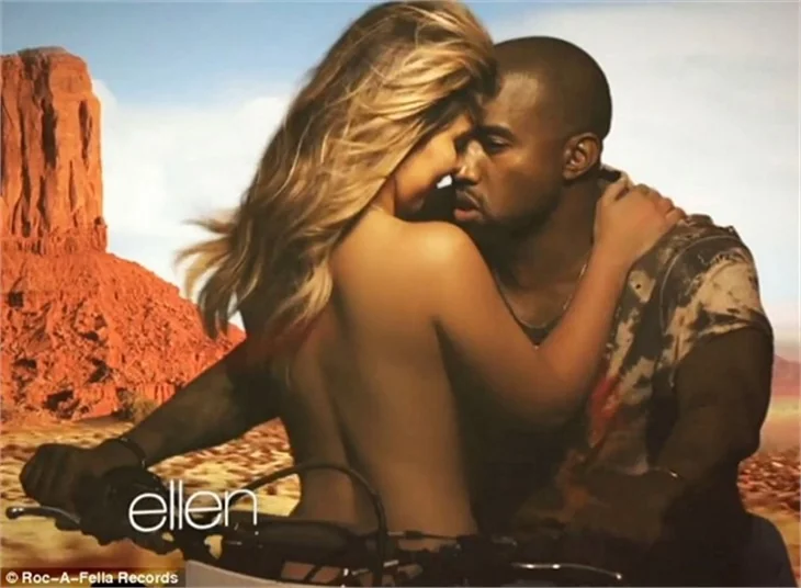 Kim ve Kanye klipte seviştiler!