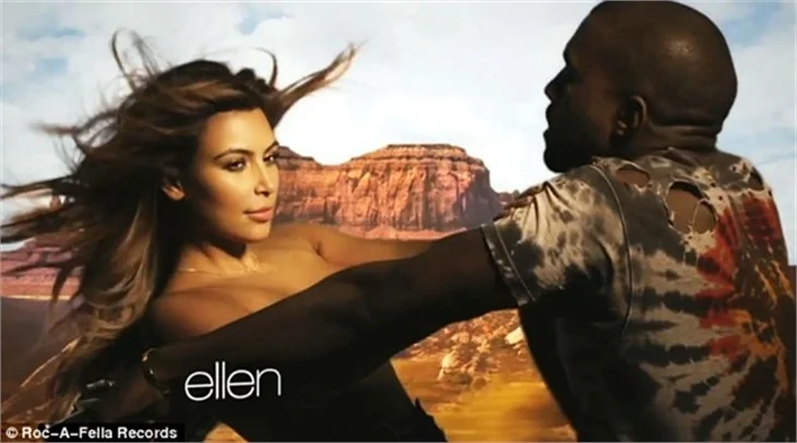 Kim ve Kanye klipte seviştiler!