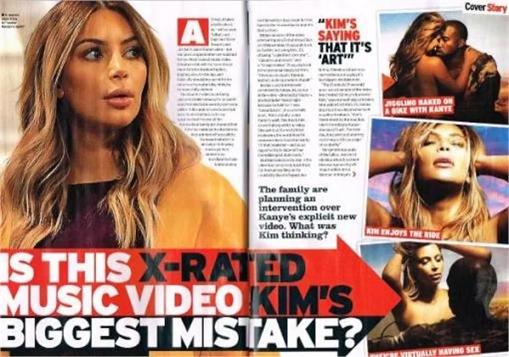 Kim Kardashian'ın klibi pornografik bulundu!