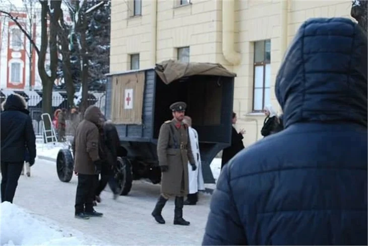 Rusya'da kurulan "Kurt Seyit ve Şura" setinden görüntüler