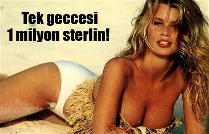 Tek gecesi 1 milyon sterlin!