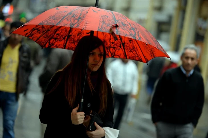 İstanbul'da yağışlı hava!