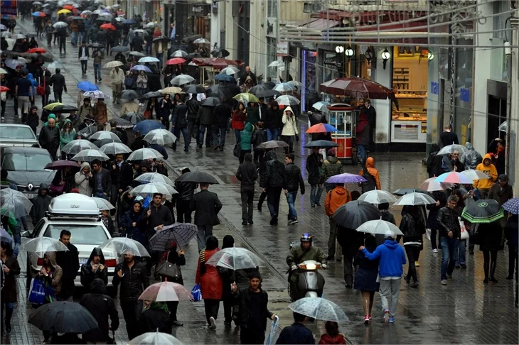 İstanbul'da yağışlı hava!