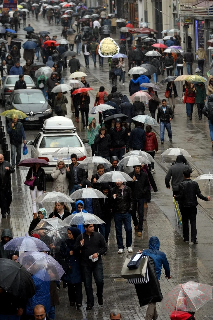 İstanbul'da yağışlı hava!