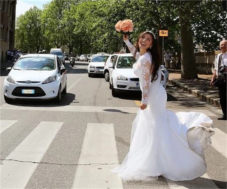 Hamdi Alkan ile Selen Görgüzel, Roma'da evlendi!