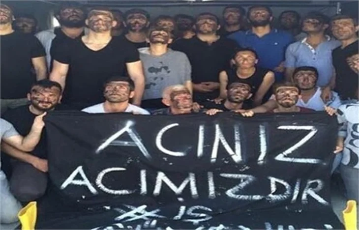 Dizi setlerinde Soma mesajı!