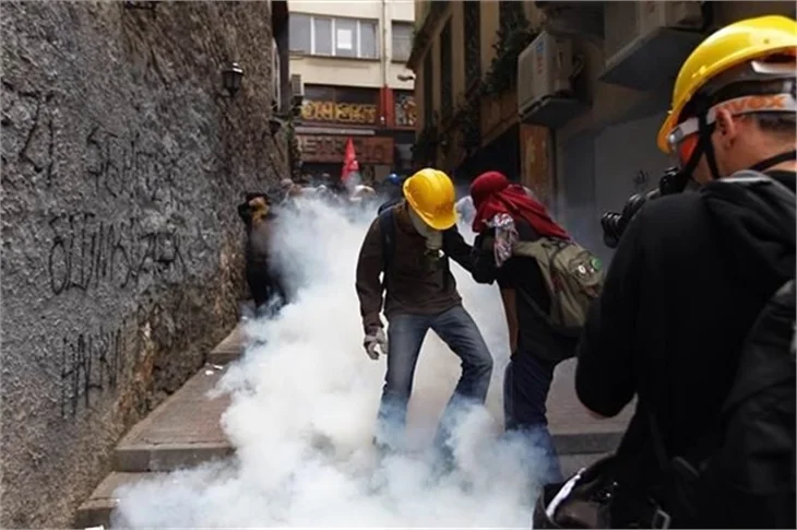 Gezi Parkı'nın yıldönümünde Taksim'de olaylar çıktı