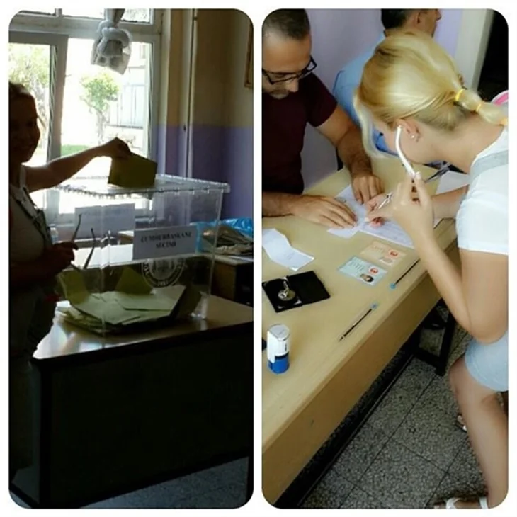 Ünlüler sandık başında!