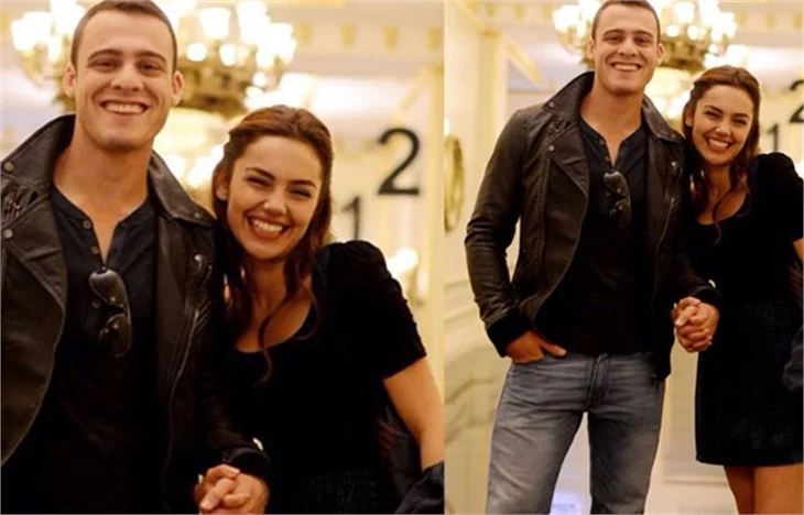 Kerem Bürsin ve Yağmur Tanrısevsin'in ‘Kaçak’ kutlaması