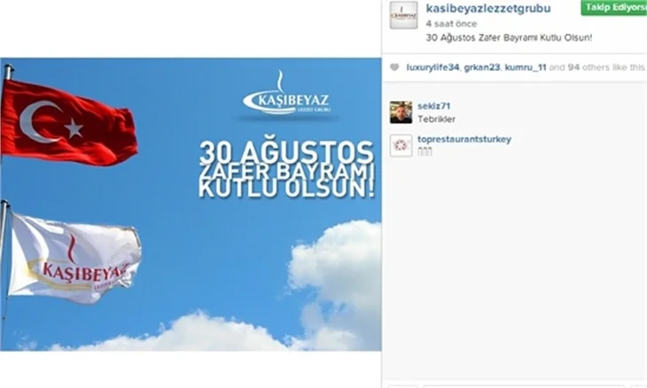 Onlar da kutladılar!