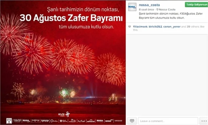 Onlar da kutladılar!