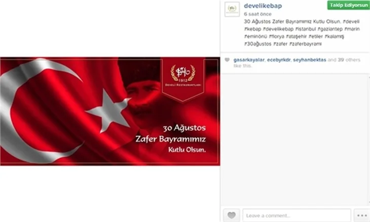 Onlar da kutladılar!
