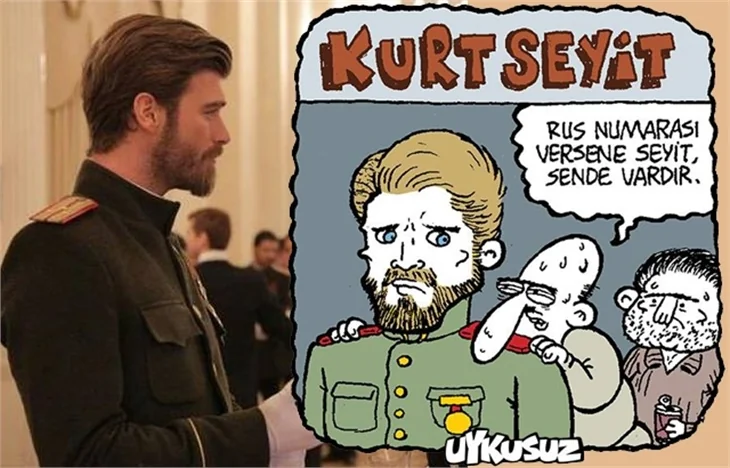 Kurt Seyit karikatürü sosyal medyayı salladı!