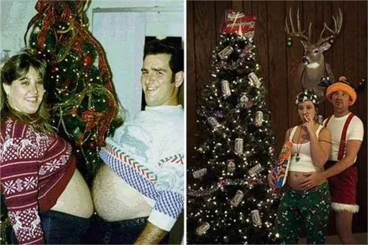 En acayip 'yılbaşı' fotoğrafları!