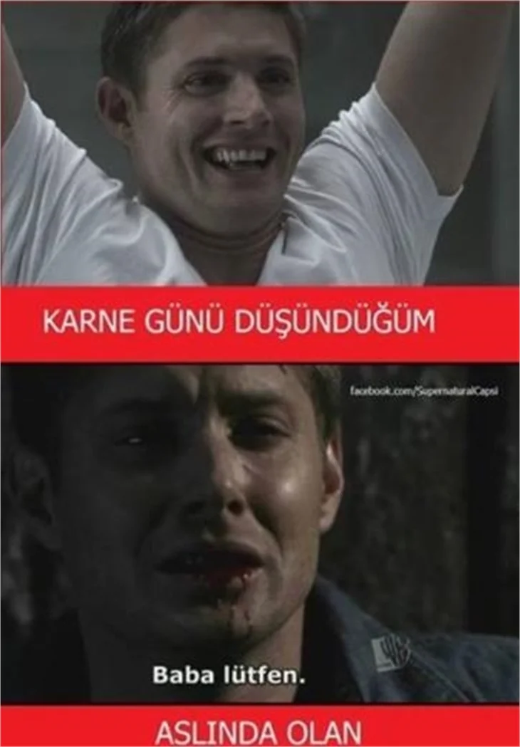 Güldüren karne günü capsleri