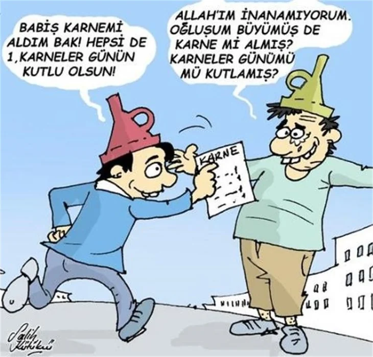 Güldüren karne günü capsleri