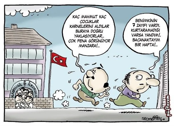 Güldüren karne günü capsleri