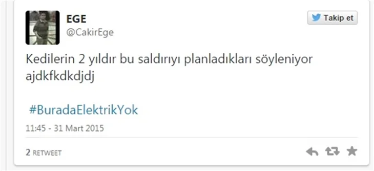 Türkiye'deki elektrik kesintisine sosyal medya tepkileri