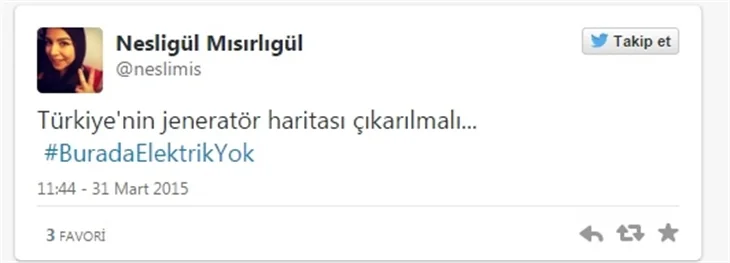 Türkiye'deki elektrik kesintisine sosyal medya tepkileri