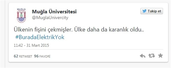 Türkiye'deki elektrik kesintisine sosyal medya tepkileri