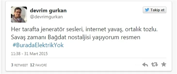 Türkiye'deki elektrik kesintisine sosyal medya tepkileri