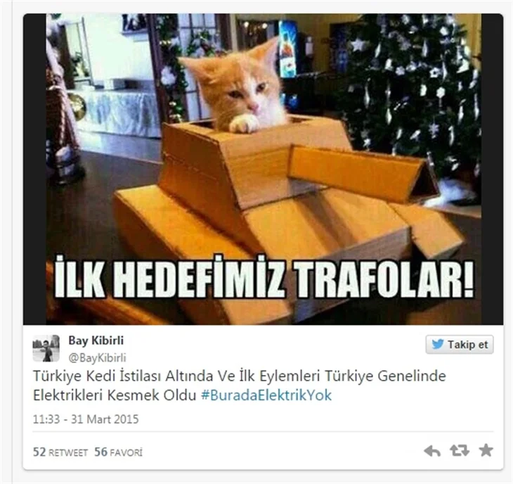 Türkiye'deki elektrik kesintisine sosyal medya tepkileri