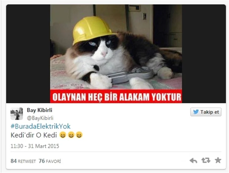 Türkiye'deki elektrik kesintisine sosyal medya tepkileri