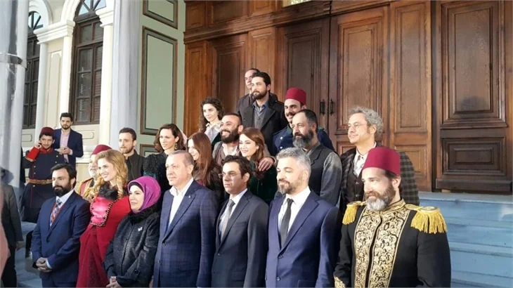Cumhurbaşkanı Recep Tayyip Erdoğan, Filinta setinde