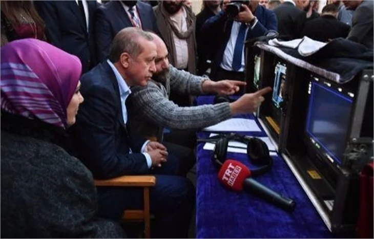 Cumhurbaşkanı Recep Tayyip Erdoğan, Filinta setinde