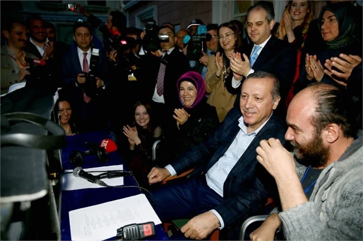 Cumhurbaşkanı Recep Tayyip Erdoğan, Filinta setinde