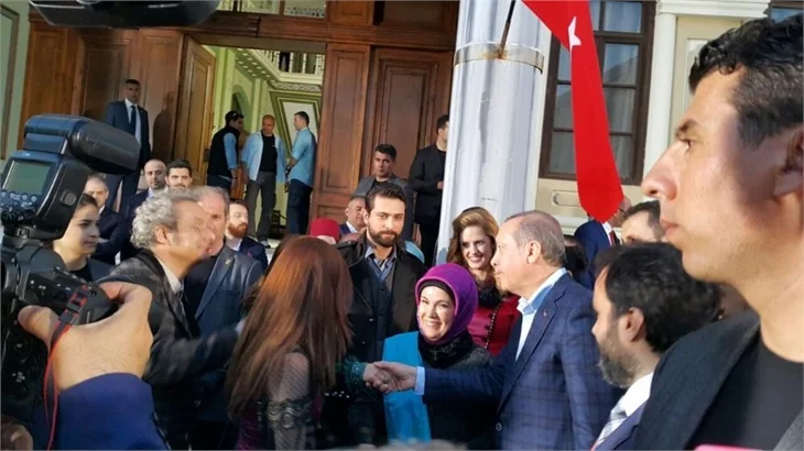 Cumhurbaşkanı Recep Tayyip Erdoğan, Filinta setinde