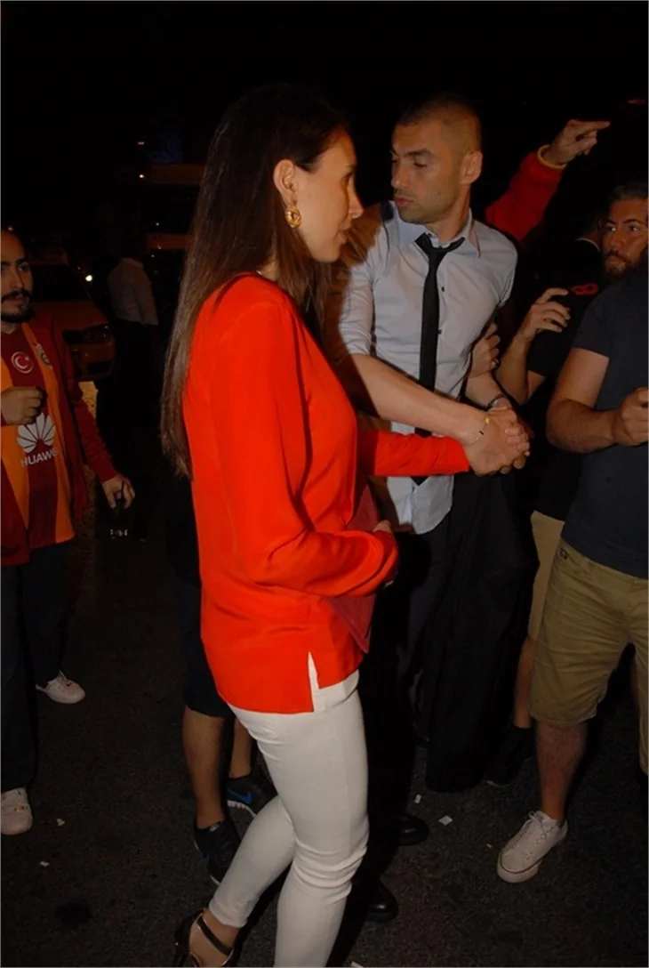 Galatasaray'lı futbolcuların şampiyonluk kutlaması