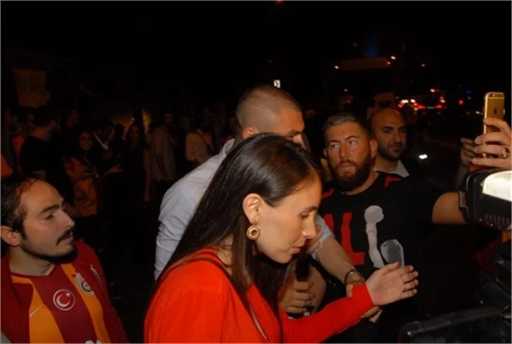 Galatasaray'lı futbolcuların şampiyonluk kutlaması