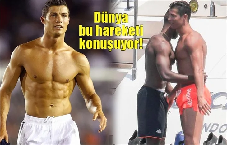 Christiano Ronaldo'nun olay el hareketi!