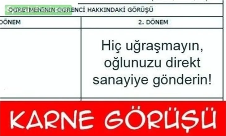 Karne günü caps'leri!