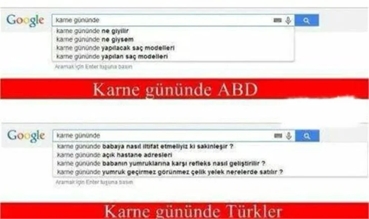 Karne günü caps'leri!
