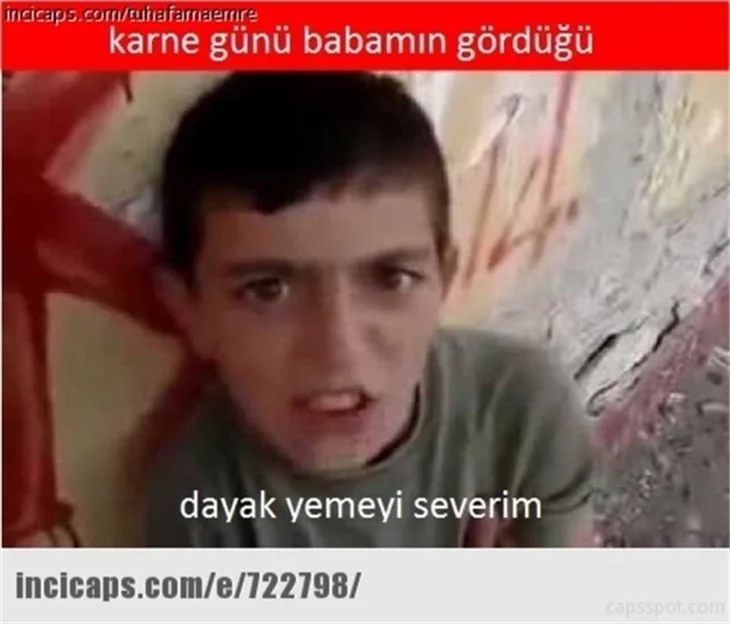 Karne günü caps'leri!