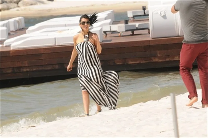Hande Yener'in rüzgarla imtihanı!