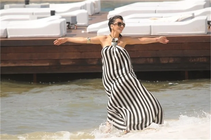 Hande Yener'in rüzgarla imtihanı!