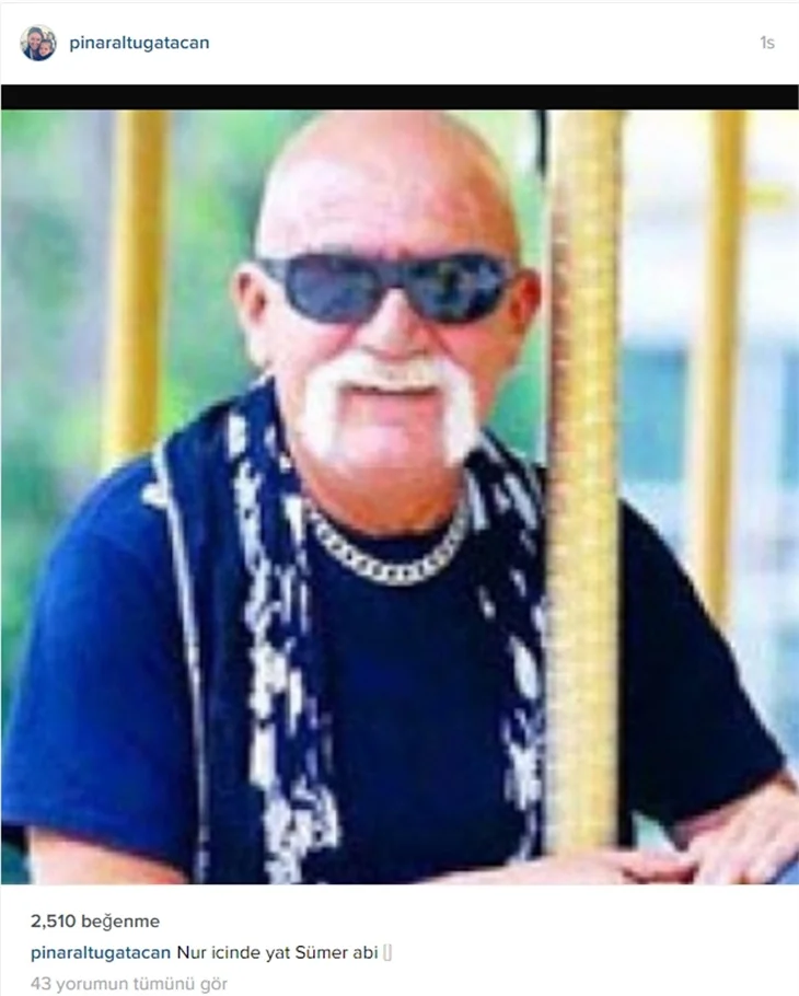 Ünlülerden Sümer Tilmaç'a veda mesajları