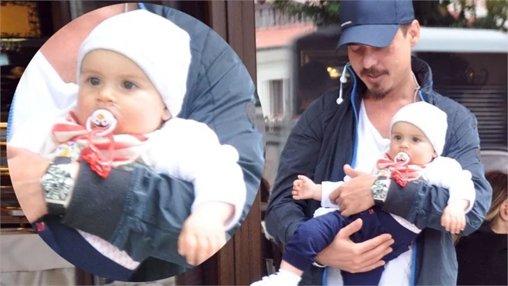 Erdem Kınay eşi ve bebeğiyle gezmede!